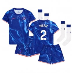 Chelsea Axel Disasi #2 Heimtrikot Kinder 2024-25 Kurzarm (+ kurze hosen)