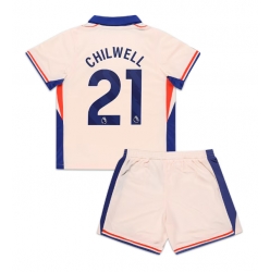 Chelsea Ben Chilwell #21 Auswärtstrikot Kinder 2024-25 Kurzarm (+ kurze hosen)