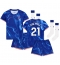 Chelsea Ben Chilwell #21 Heimtrikot Kinder 2024-25 Kurzarm (+ kurze hosen)