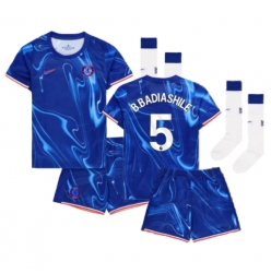 Chelsea Benoit Badiashile #5 Heimtrikot Kinder 2024-25 Kurzarm (+ kurze hosen)