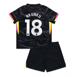 Chelsea Christopher Nkunku #18 3rd trikot Kinder 2024-25 Kurzarm (+ kurze hosen)