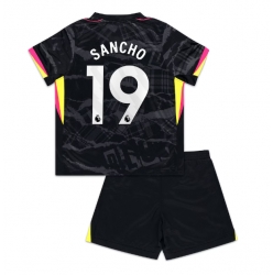 Chelsea Jadon Sancho #19 3rd trikot Kinder 2024-25 Kurzarm (+ kurze hosen)