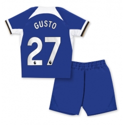 Chelsea Malo Gusto #27 Heimtrikot Kinder 2023-24 Kurzarm (+ kurze hosen)