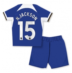 Chelsea Nicolas Jackson #15 Heimtrikot Kinder 2023-24 Kurzarm (+ kurze hosen)