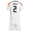 Deutschland Antonio Rudiger #2 Heimtrikot Kinder EM 2024 Kurzarm (+ kurze hosen)