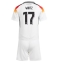 Deutschland Florian Wirtz #17 Heimtrikot Kinder EM 2024 Kurzarm (+ kurze hosen)