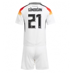 Deutschland Ilkay Gundogan #21 Heimtrikot Kinder EM 2024 Kurzarm (+ kurze hosen)