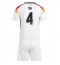 Deutschland Jonathan Tah #4 Heimtrikot Kinder EM 2024 Kurzarm (+ kurze hosen)