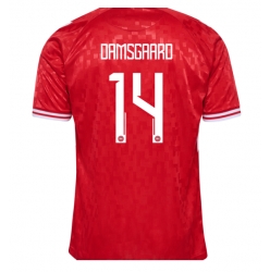 Dänemark Mikkel Damsgaard #14 Heimtrikot EM 2024 Kurzarm