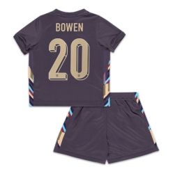 England Jarrod Bowen #20 Auswärtstrikot Kinder EM 2024 Kurzarm (+ kurze hosen)