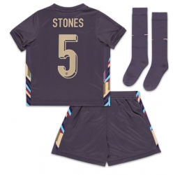 England John Stones #5 Auswärtstrikot Kinder EM 2024 Kurzarm (+ kurze hosen)