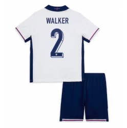 England Kyle Walker #2 Heimtrikot Kinder EM 2024 Kurzarm (+ kurze hosen)