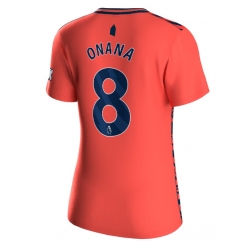 Everton Amadou Onana #8 Auswärtstrikot Frauen 2023-24 Kurzarm