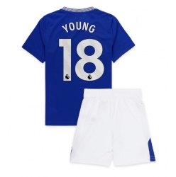 Everton Ashley Young #18 Heimtrikot Kinder 2024-25 Kurzarm (+ kurze hosen)