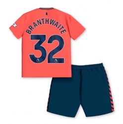 Everton Jarrad Branthwaite #32 Auswärtstrikot Kinder 2023-24 Kurzarm (+ kurze hosen)