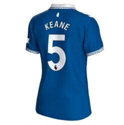 Everton Michael Keane #5 Heimtrikot Frauen 2023-24 Kurzarm
