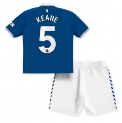 Everton Michael Keane #5 Heimtrikot Kinder 2023-24 Kurzarm (+ kurze hosen)