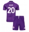 Fiorentina Moise Kean #20 Heimtrikot Kinder 2024-25 Kurzarm (+ kurze hosen)