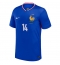 Frankreich Adrien Rabiot #14 Heimtrikot EM 2024 Kurzarm