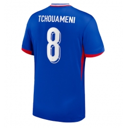 Frankreich Aurelien Tchouameni #8 Heimtrikot EM 2024 Kurzarm