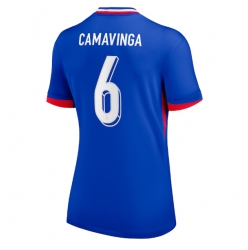 Frankreich Eduardo Camavinga #6 Heimtrikot Frauen EM 2024 Kurzarm