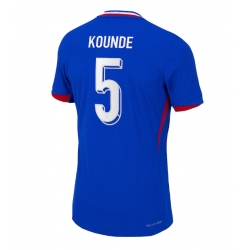 Frankreich Jules Kounde #5 Heimtrikot EM 2024 Kurzarm