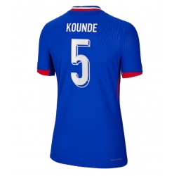 Frankreich Jules Kounde #5 Heimtrikot Frauen EM 2024 Kurzarm