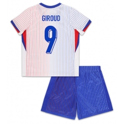 Frankreich Olivier Giroud #9 Auswärtstrikot Kinder EM 2024 Kurzarm (+ kurze hosen)
