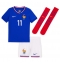 Frankreich Ousmane Dembele #11 Heimtrikot Kinder EM 2024 Kurzarm (+ kurze hosen)