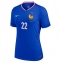 Frankreich Theo Hernandez #22 Heimtrikot Frauen EM 2024 Kurzarm