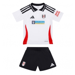 Fulham Heimtrikot Kinder 2024-25 Kurzarm (+ kurze hosen)