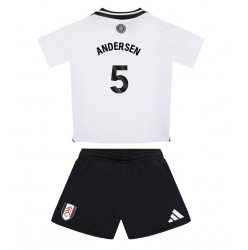 Fulham Joachim Andersen #5 Heimtrikot Kinder 2024-25 Kurzarm (+ kurze hosen)