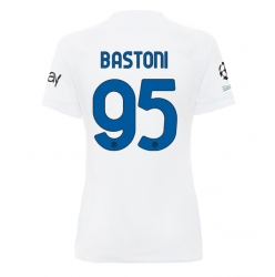 Inter Milan Alessandro Bastoni #95 Auswärtstrikot Frauen 2023-24 Kurzarm