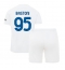 Inter Milan Alessandro Bastoni #95 Auswärtstrikot Kinder 2023-24 Kurzarm (+ kurze hosen)