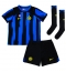 Inter Milan Alessandro Bastoni #95 Heimtrikot Kinder 2023-24 Kurzarm (+ kurze hosen)