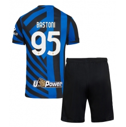 Inter Milan Alessandro Bastoni #95 Heimtrikot Kinder 2024-25 Kurzarm (+ kurze hosen)