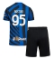 Inter Milan Alessandro Bastoni #95 Heimtrikot Kinder 2024-25 Kurzarm (+ kurze hosen)