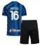 Inter Milan Davide Frattesi #16 Heimtrikot Kinder 2024-25 Kurzarm (+ kurze hosen)