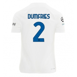 Inter Milan Denzel Dumfries #2 Auswärtstrikot 2023-24 Kurzarm
