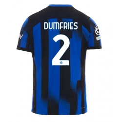 Inter Milan Denzel Dumfries #2 Heimtrikot 2023-24 Kurzarm