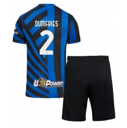 Inter Milan Denzel Dumfries #2 Heimtrikot Kinder 2024-25 Kurzarm (+ kurze hosen)