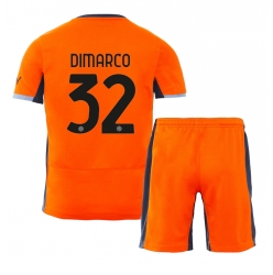 Inter Milan Federico Dimarco #32 3rd trikot Kinder 2023-24 Kurzarm (+ kurze hosen)