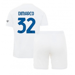 Inter Milan Federico Dimarco #32 Auswärtstrikot Kinder 2023-24 Kurzarm (+ kurze hosen)