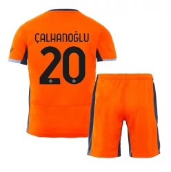 Inter Milan Hakan Calhanoglu #20 3rd trikot Kinder 2023-24 Kurzarm (+ kurze hosen)