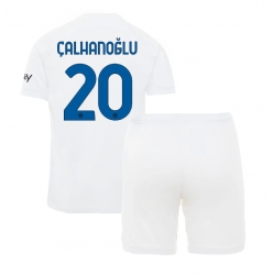 Inter Milan Hakan Calhanoglu #20 Auswärtstrikot Kinder 2023-24 Kurzarm (+ kurze hosen)