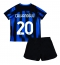 Inter Milan Hakan Calhanoglu #20 Heimtrikot Kinder 2023-24 Kurzarm (+ kurze hosen)