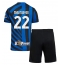 Inter Milan Henrikh Mkhitaryan #22 Heimtrikot Kinder 2024-25 Kurzarm (+ kurze hosen)