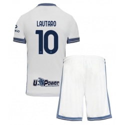 Inter Milan Lautaro Martinez #10 Auswärtstrikot Kinder 2024-25 Kurzarm (+ kurze hosen)