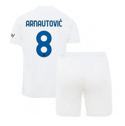 Inter Milan Marko Arnautovic #8 Auswärtstrikot Kinder 2023-24 Kurzarm (+ kurze hosen)