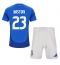 Italien Alessandro Bastoni #23 Heimtrikot Kinder EM 2024 Kurzarm (+ kurze hosen)